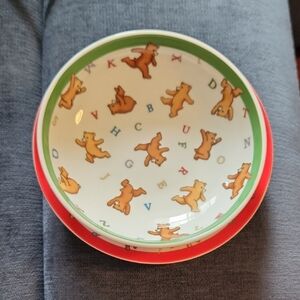 Tiffany & Co. Alphabet Bears Plate 2006 Set Of 2